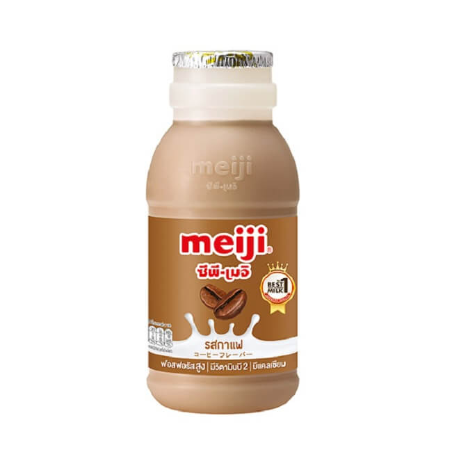 ข้อมูลโภชนาการ แคลอรี่ เมจิ-นมรสกาแฟพาสเจอร์ไรส์-meiji