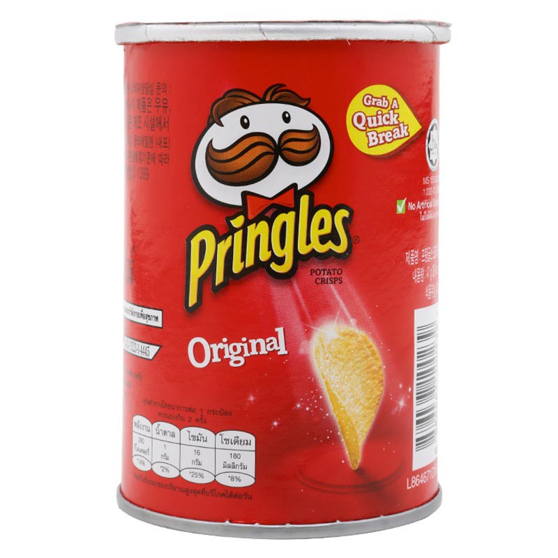 ข้อมูลโภชนาการ แคลอรี่ มันฝรั่งทอดกรอบพริงเกิลส์-รสดั้งเดิม-potato-crisps-pringles-original