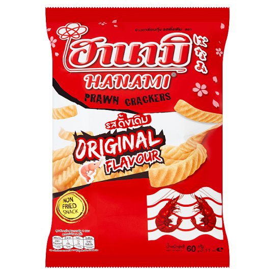 ข้อมูลโภชนาการ แคลอรี่ ฮานามิ-ข้าวเกรียบกุ้ง-hanami-prawn-crackers