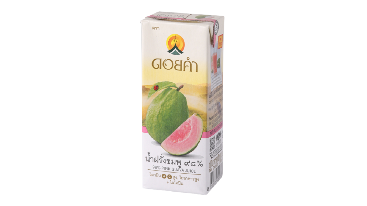 ข้อมูลโภชนาการ แคลอรี่ ดอยคำ-น้ำฝรั่งชมพู-๙๘--doikham-98--pink-guava-juice