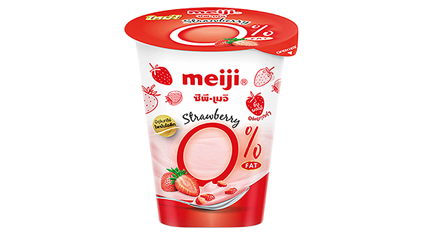 ข้อมูลโภชนาการ แคลอรี่ โยเกิร์ตเมจิ-สูตรไขมัน-0--รสสตรอเบอร์รี-meiji-yoghurt-0--fat-with-strawberry