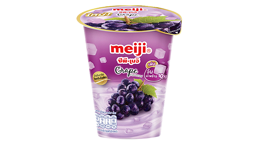 ข้อมูลโภชนาการ แคลอรี่ โยเกิร์ตเมจิ-รสองุ่นผสมวุ้นมะพร้าว-meiji-yoghurt-grape-flavoured-with-nata-de-coco