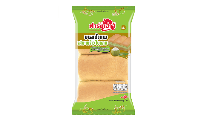 ข้อมูลโภชนาการ แคลอรี่ ฟาร์มเฮ้าส์-ขนมปังแพรสมะพร้าวใบเตย-farmhouse-coconut-pandan-flavoured-bread