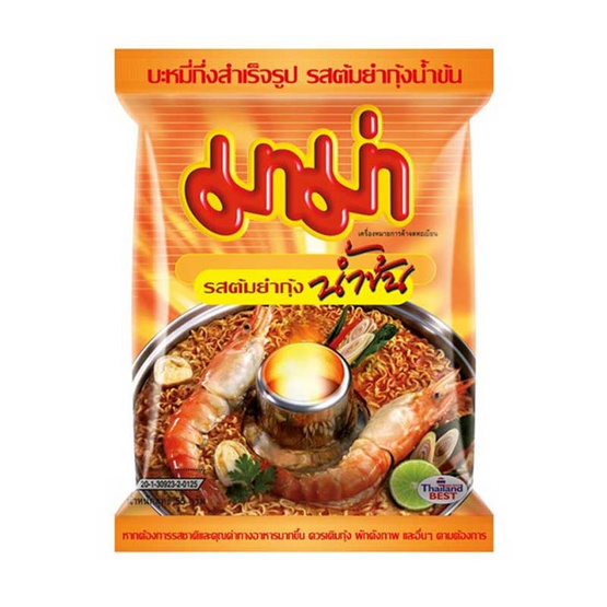 ข้อมูลโภชนาการ แคลอรี่ มาม่า-รสต้มยำกุ้งน้ำข้น-mama