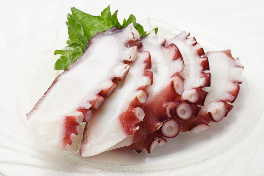 ข้อมูลโภชนาการ แคลอรี่ ทาโกะ-ซาซิมิ--ปลาหมึกยักษ์--tako-sashimi