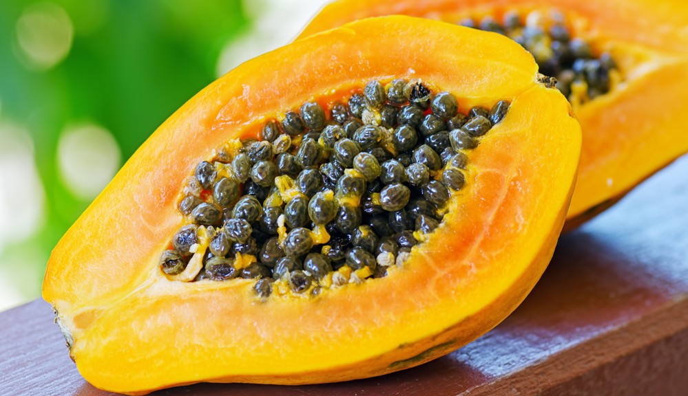 ข้อมูลโภชนาการ แคลอรี่ มะละกอ--ค่อนข้างสุก-papaya--half-ripe