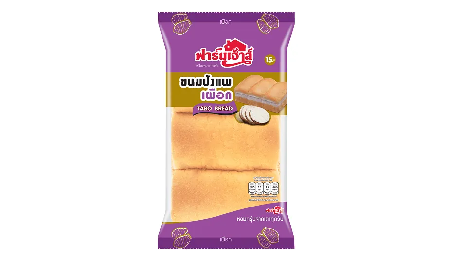 ข้อมูลโภชนาการ แคลอรี่ ฟาร์มเฮ้าส์-ขนมปังแพเผือก-farmhouse-taro-bread