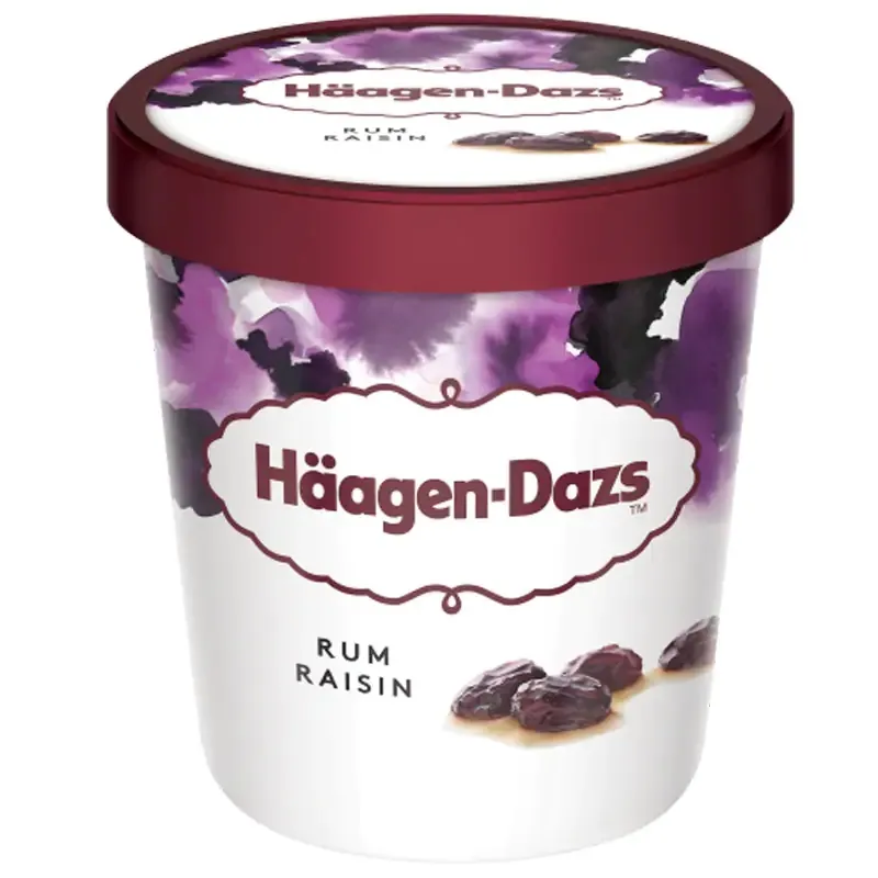 ข้อมูลโภชนาการ แคลอรี่ ฮาเก้นดาส-ไอศกรีมรสรัมเรซิ่น-haagen-dazs-rum-raisin