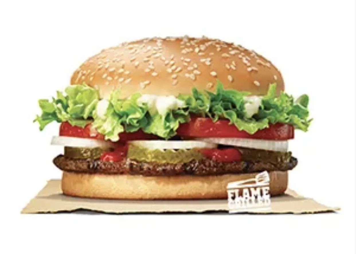 ข้อมูลโภชนาการ แคลอรี่ วอปเปอร์-whopper