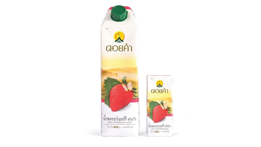 ข้อมูลโภชนาการ แคลอรี่ ดอยคำ-น้ำสตรอว์เบอร์รี-๙๘--doikham-98--strawberry-juice