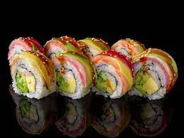 ข้อมูลโภชนาการ แคลอรี่ Rainbow-Roll-Sushi-rainbow-roll-sushi