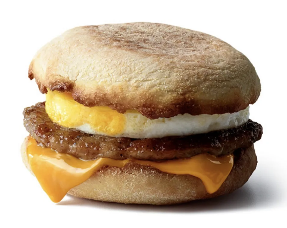 ข้อมูลโภชนาการ แคลอรี่ ซอเซจ-แมคมัฟฟินวิท-เอ้ก-sausage-mcmuffin--with-egg