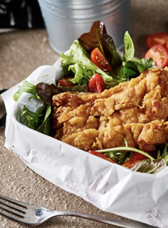 ข้อมูลโภชนาการ แคลอรี่ สลัดไก่ทอด-chicken-katsu-salad