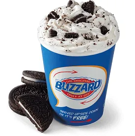 ข้อมูลโภชนาการ แคลอรี่ บลิซซาร์ด-โอรีโอ-oreo-blizzard