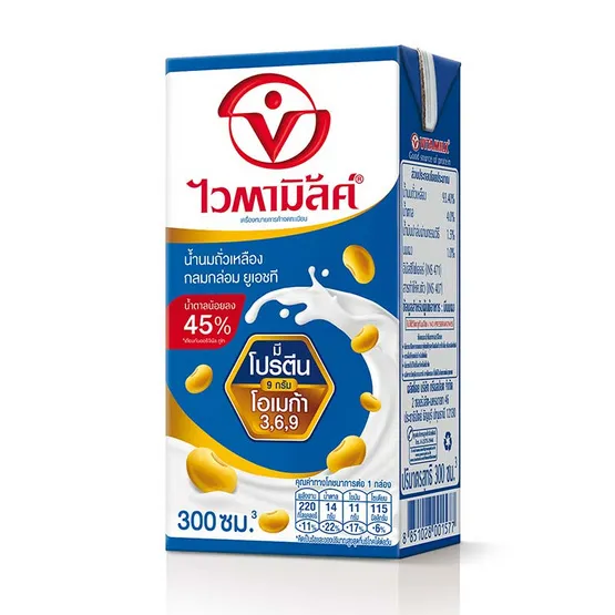 ข้อมูลโภชนาการ แคลอรี่ ไวตามิ้ลค์-น้ำนมถั่วเหลืองสูตรเอ็นริช-vitamilk