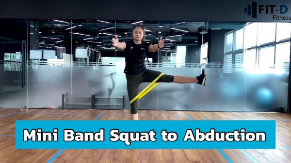 ท่าออกกำลังกาย Mini Band Squat to Abduction | วิธีทำท่าออกกำลังกาย Mini ...