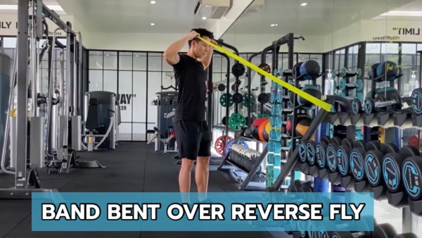 ท่าออกกำลังกาย Band Bent Over Reverse Fly | วิธีทำท่าออกกำลังกาย Band ...