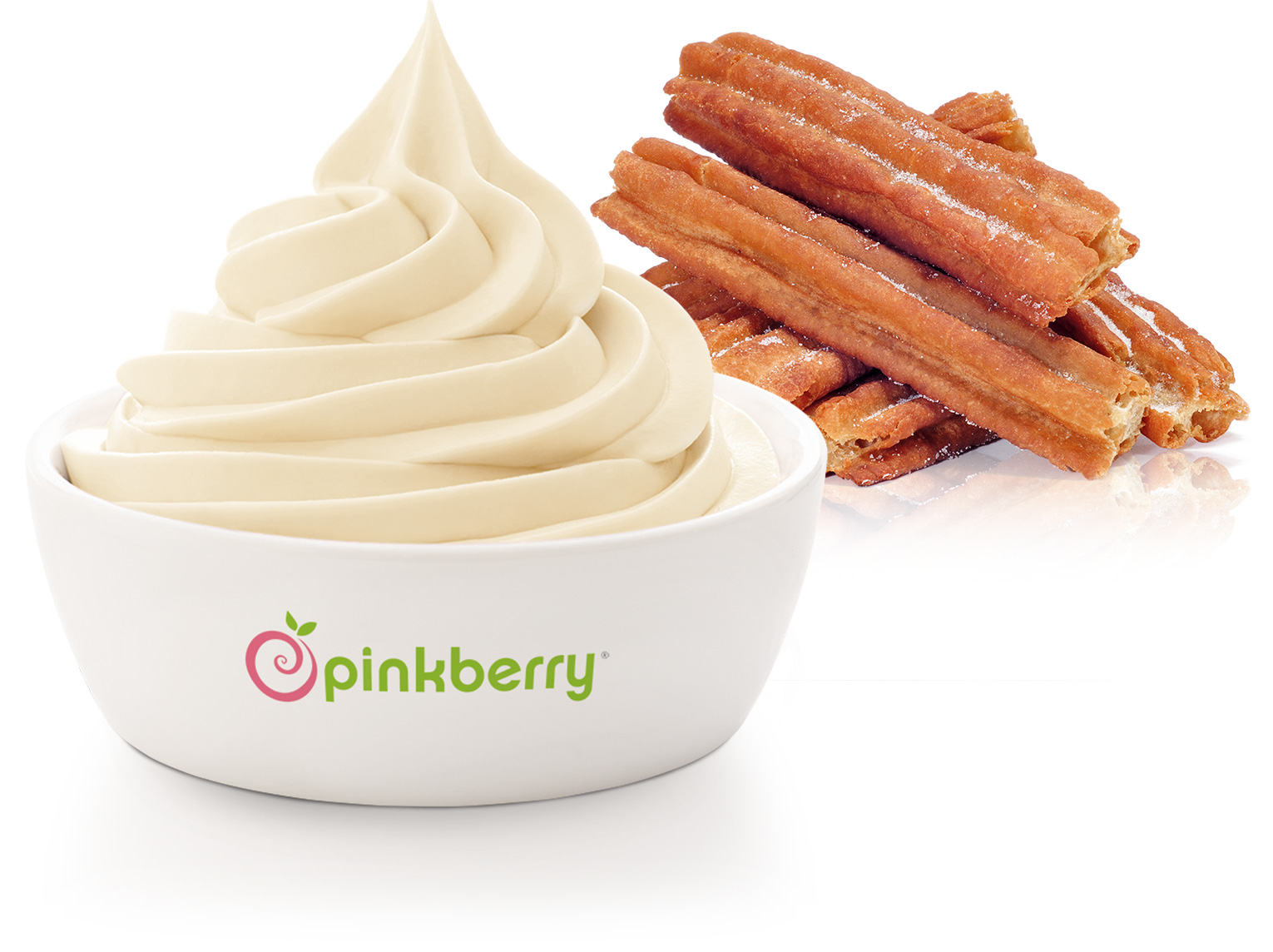 ค้นหาแคลอรี่ พิ้งก์เบอร์รี่ โฟรเซ่นโยเกิร์ต รสซินนามอน ชูโรPinkberry